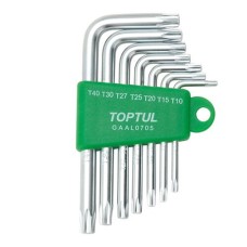 Набор ключей TORX Г-обр. TOPTUL T10-T40 7ед. GAAL0705