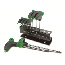 Набор ключей TORX с ручкой L-обр. TOPTUL T10-T50 9ед. GAAX0901