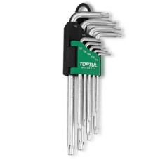 Набор ключей TORX Г-обр. TOPTUL  T10-T50 9ед. длинных GAAL0914