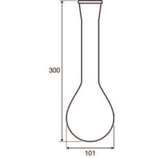 Колба Кьельдаля GERHARDT KD500, 500мл, с увеличенным горлом для VAPODEST - 4 шт