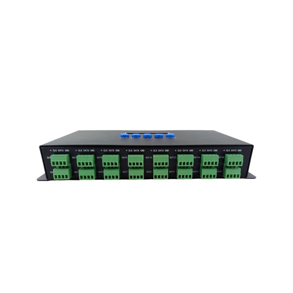Световой Ethernet-SPI/DMX512-контроллер BC-216 (16 канала, 340 пкс, 5-24 В)