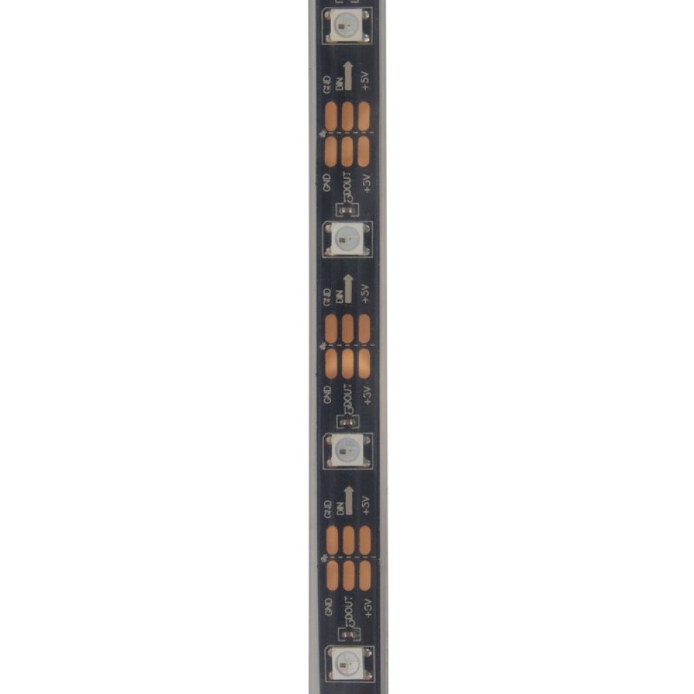 Світлодіодна стрічка RGB SMD5050, WS2812B (з управлінням, IP67, 5 В, 30 діодів/м, 5 м)