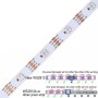 Светодиодная лента RGB SMD5050, WS2813 (белая, с управлением, IP65, 5 В, 30 диодов/м, 5 м)