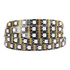 Світлодіодна стрічка RGB SMD5050, WS2815 (чорна, з управлінням, IP20, 12 В, 30 діодів/м, 5 м)