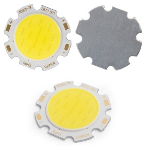 COB LED модуль 7 Вт (холодный белый, 650 лм, 28 мм, 300 мА, 21-23 В)