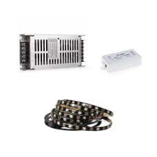 Світлодіодна стрічка SMD5050, WS2812B (5 м) + Bluetooth-контролер + блок живлення