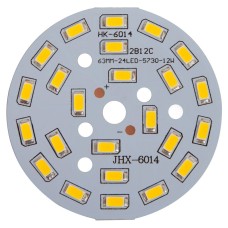 Плата со светодиодами 12 Вт (теплый белый, 1440 лм, 63 мм)