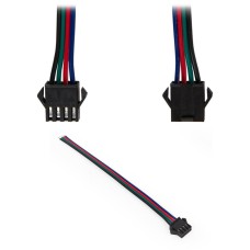 Соединительный кабель 4-контактный JST для светодиодных лент RGB SMD 5050, WS2813, male-разъем ("Папа")