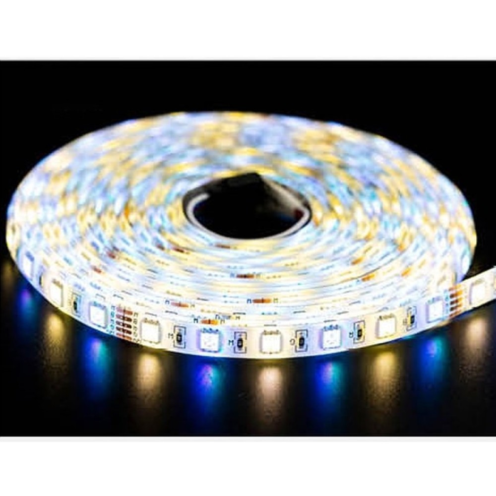 Светодиодная лента RGB+WW SMD5050 (300 светодиодов, 12 В, 5 м, IP65)