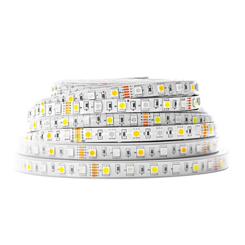 Светодиодная лента RGB+WW SMD5050 (300 светодиодов, 12 В, 5 м, IP65)