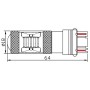 LED лампа гальмування UP-7G-3157WB-30W (біла, 12-24 В)