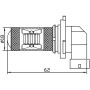 Протитуманна LED лампа UP-7G-9005WB(HB3)-30W (біла, 12-24 В)