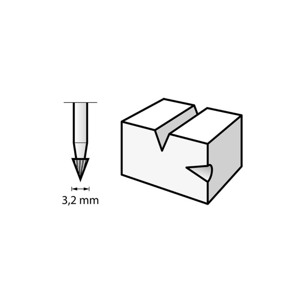Высокоскоростная насадка Dremel 118 26150118JA (3,2 мм)