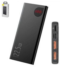 Power bank Baseus Adaman, 10000 мАч, с дисплеем, черный, Quick Charge, 22,5 Вт, #PPAD000001