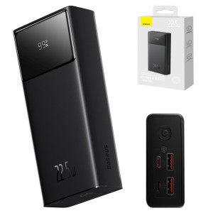 Power bank Baseus Star-Lord Digital, 20000 мАч, с USB кабелем тип-C, черный, Fast Charge, 22,5 Вт, #PPXJ060001