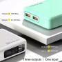 Power bank Konfulon A25Q, 20000 мАч, 65 Вт, белый, Power Delivery (PD), pass-through charging