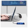 Сетевое зарядное устройство Baseus GaN3 Pro Desktop, 100 Вт, Quick Charge, 220 В, черный, с розеткой, c кабелем USB тип-C к USB тип-C, 4 порта, #PSZM000401