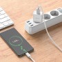 Сетевое зарядное устройство Hoco C106A, 220 В, белый, с micro-USB кабелем тип-В, 1 порт, #6931474783905
