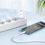 Сетевое зарядное устройство Hoco C94A, 20 Вт, Fast Charge, 220 В, белый, c кабелем USB тип-C к USB тип-C, 1 порт, #6931474762191