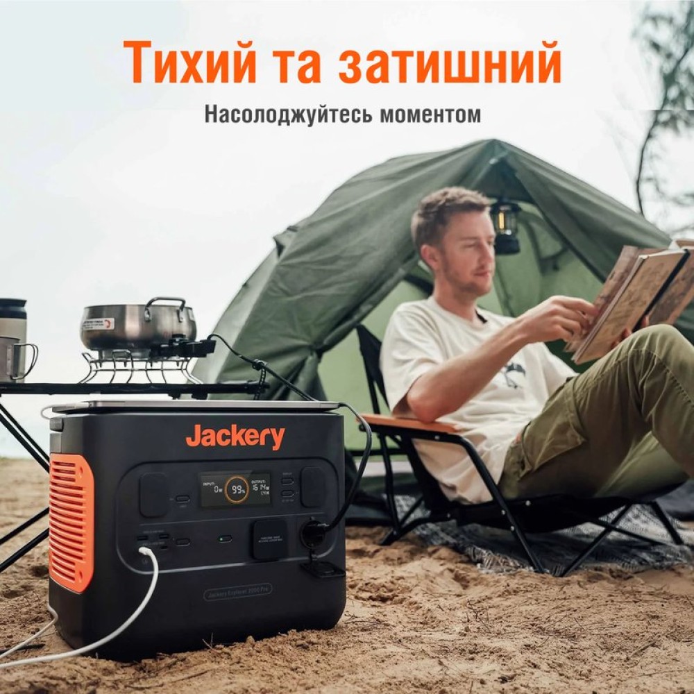 Солнечный генератор Jackery 2000 Pro (Explorer 2000 Pro + 4×Solarsaga 200W + 2×коннектора Jackery Solar)