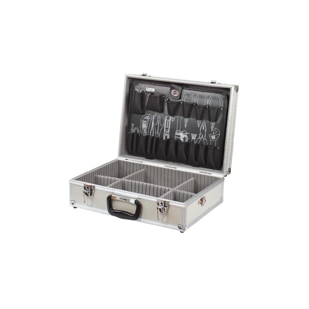 Ящик для инструментов c алюминиевым каркасом и 1 перегородкой Pro'sKit 8PK-735N