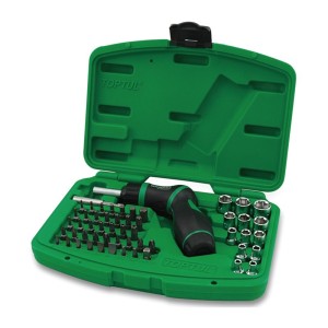 Набір торцевих головок і біт 1/4" з викруткою TOPTUL GAAI5401