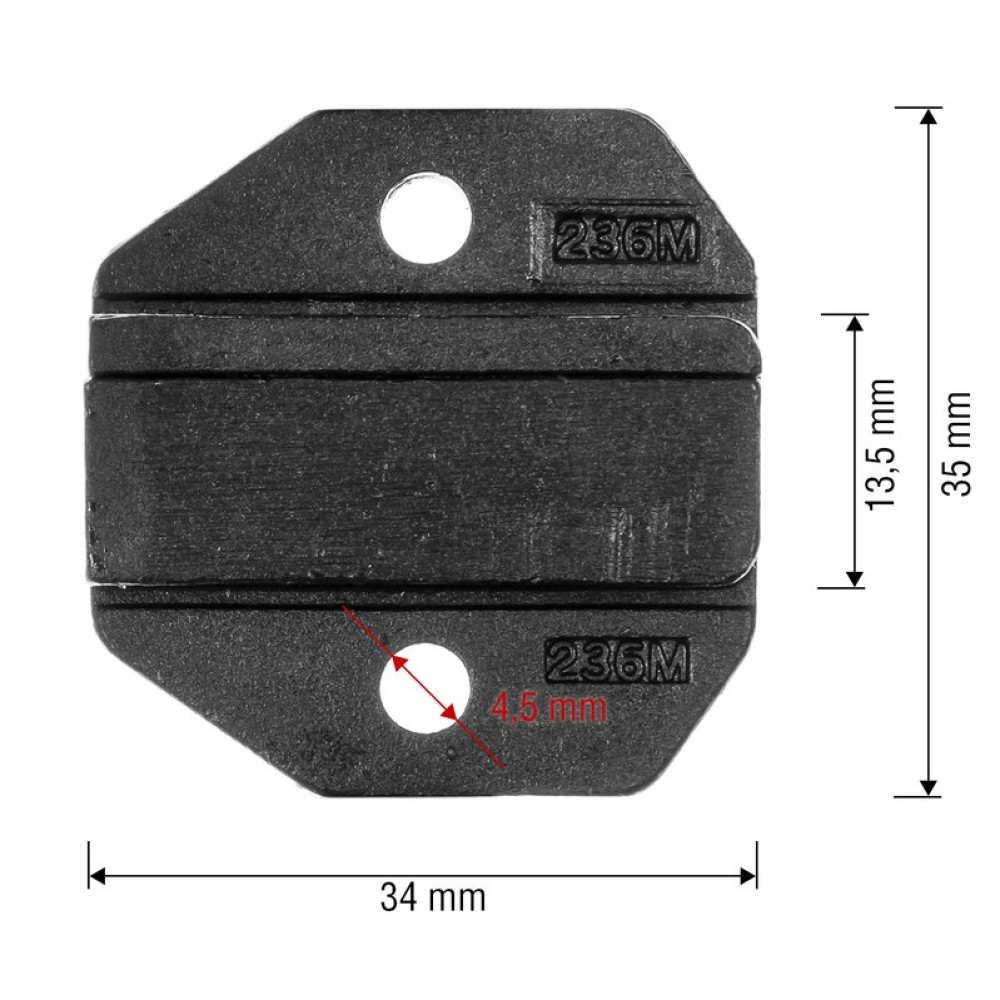 Матриця CP-236DM6 для кримпера CP-372H (роз'єми 8P8C/RJ45)