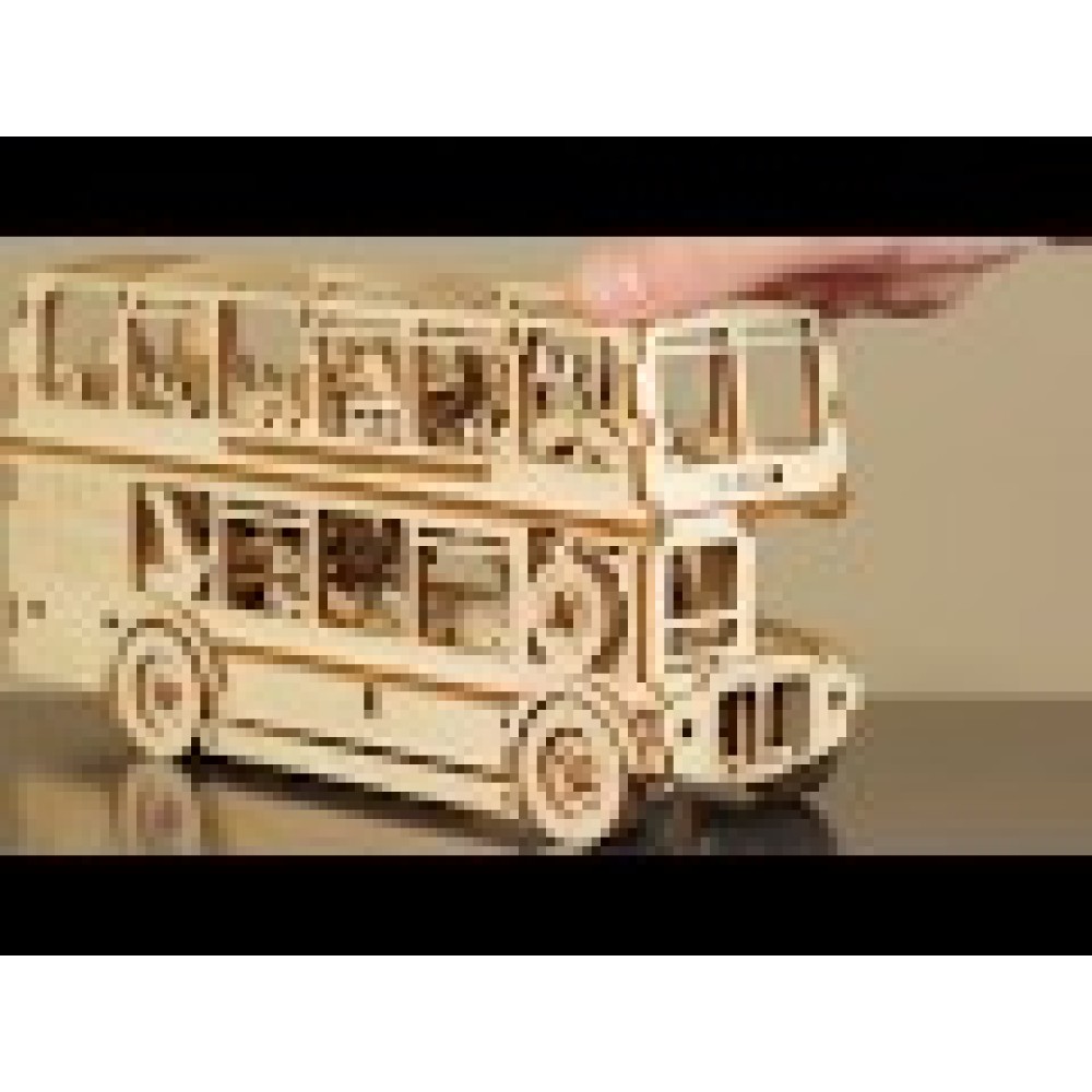 Механический 3D-пазл Wooden.City Лондонский автобус
