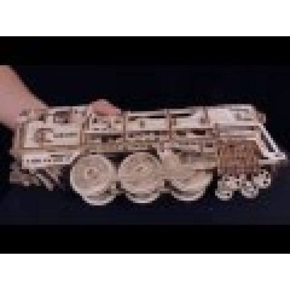 Механический 3D-пазл UGEARS Рельсы с переездом