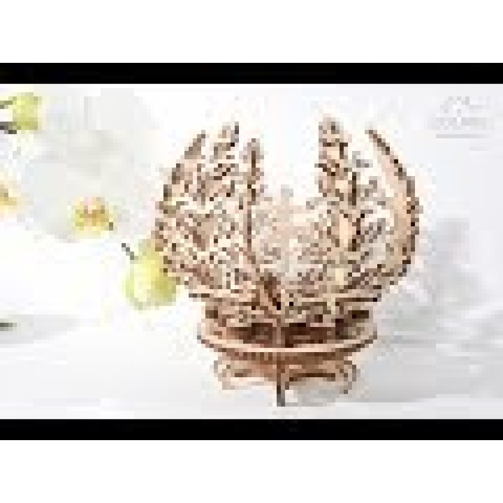 Механический 3D-пазл UGEARS Цветок-шкатулка