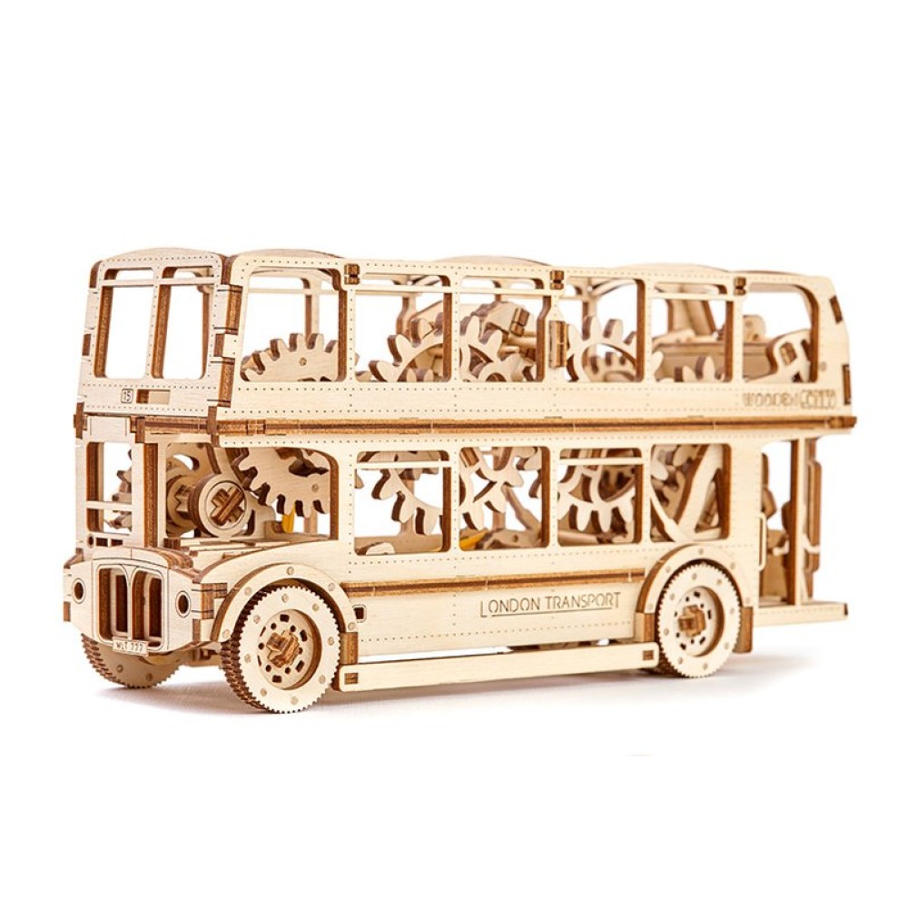 Механический 3D-пазл Wooden.City Лондонский автобус