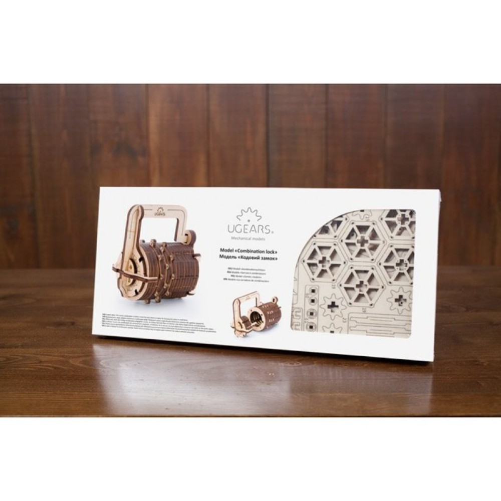 Механический 3D-пазл UGEARS Кодовый замок