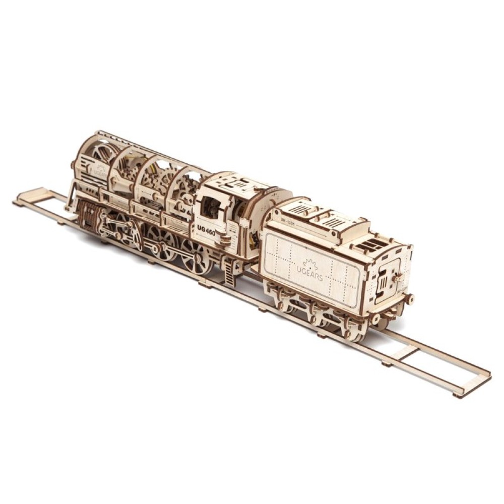 Механический 3D-пазл UGEARS Локомотив с тендером