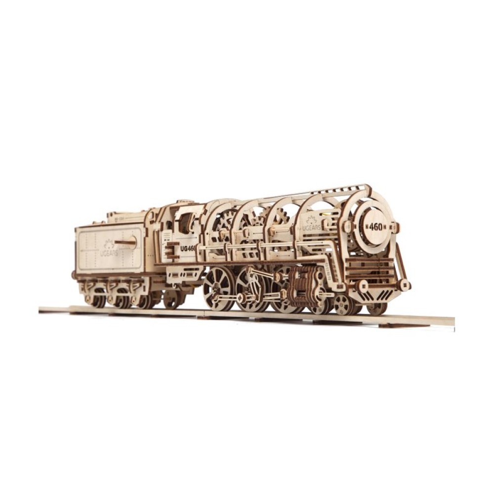 Механический 3D-пазл UGEARS Локомотив с тендером