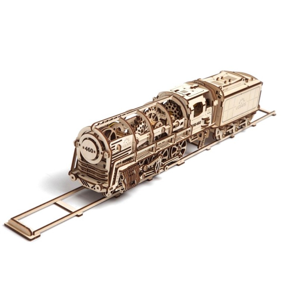 Механический 3D-пазл UGEARS Локомотив с тендером