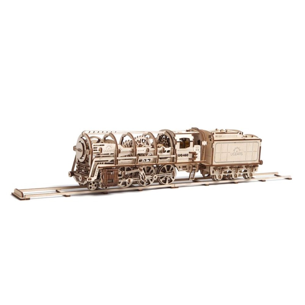 Механический 3D-пазл UGEARS Локомотив с тендером