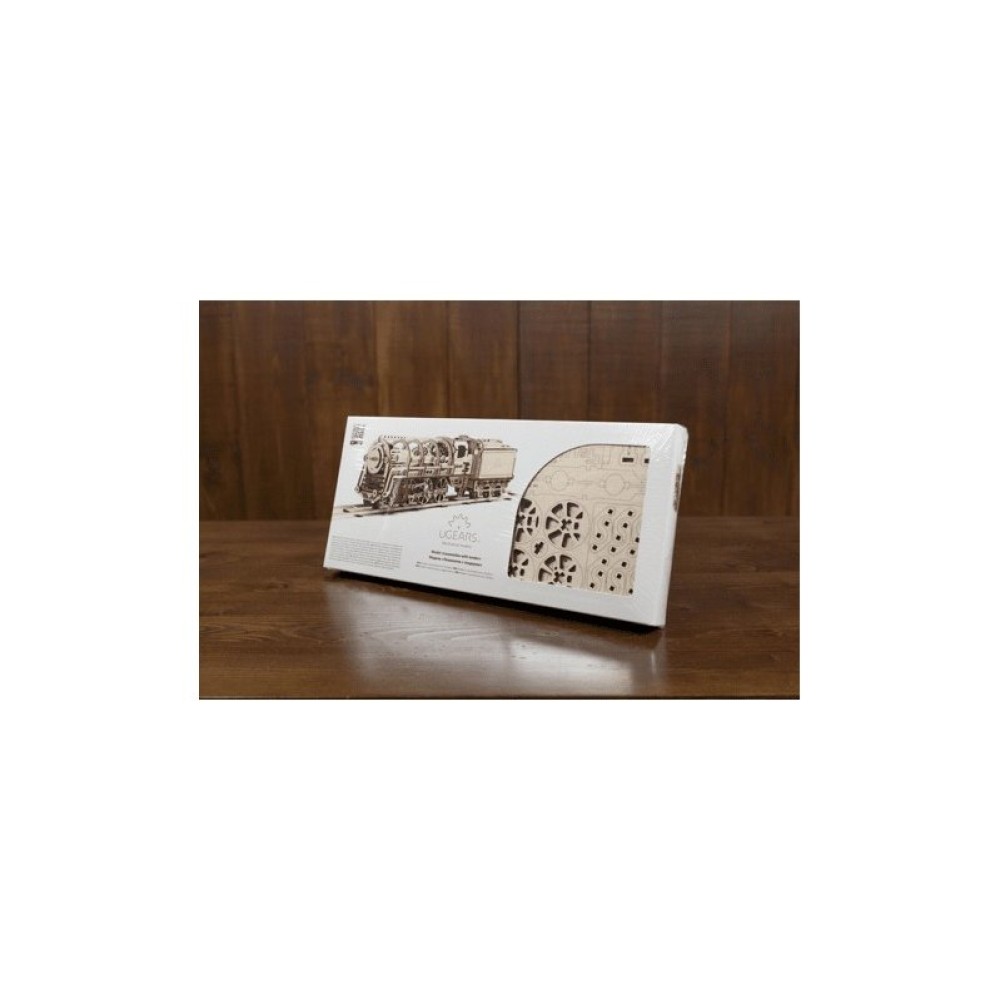 Механический 3D-пазл UGEARS Локомотив с тендером