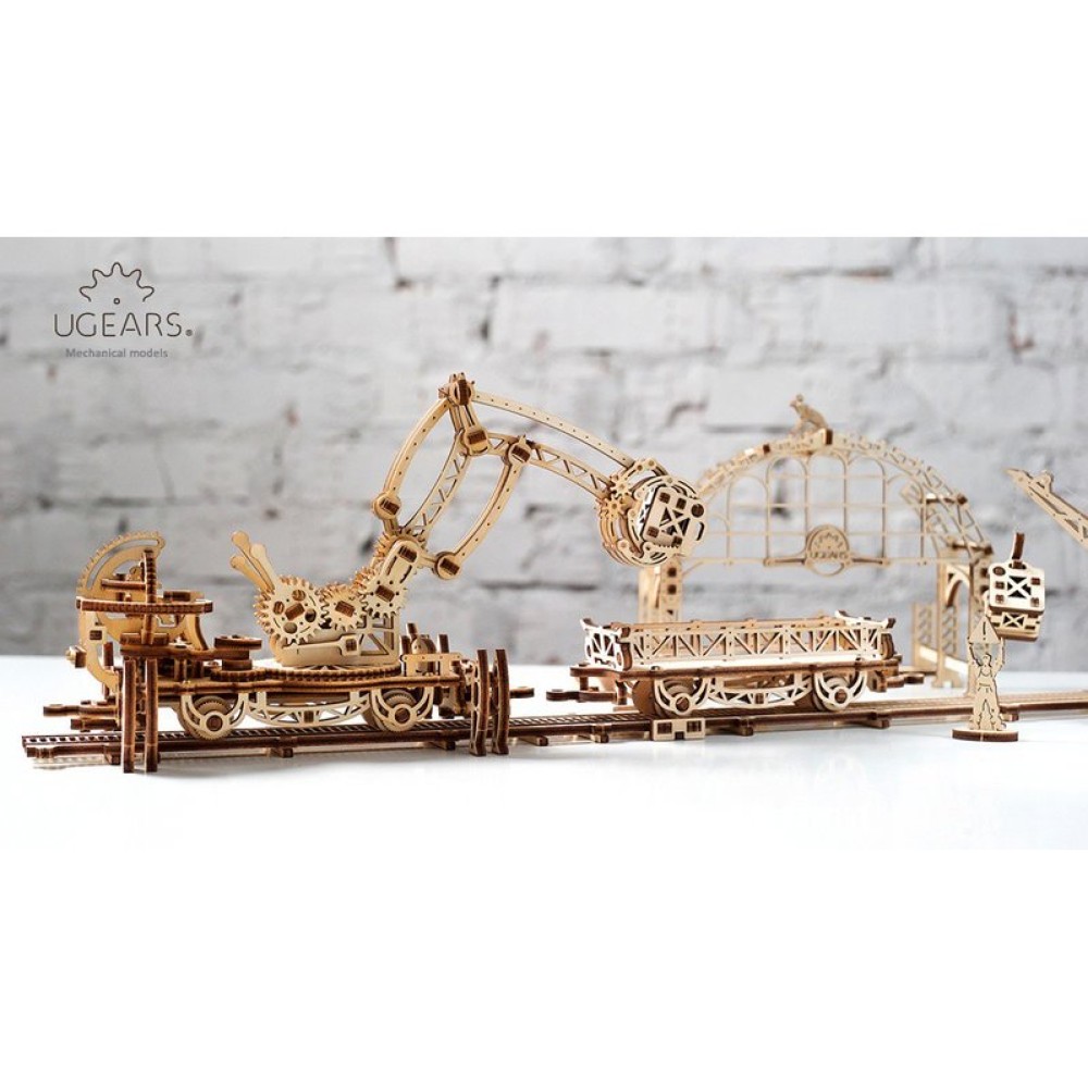 Механический 3D-пазл UGEARS Манипулятор на рельсах