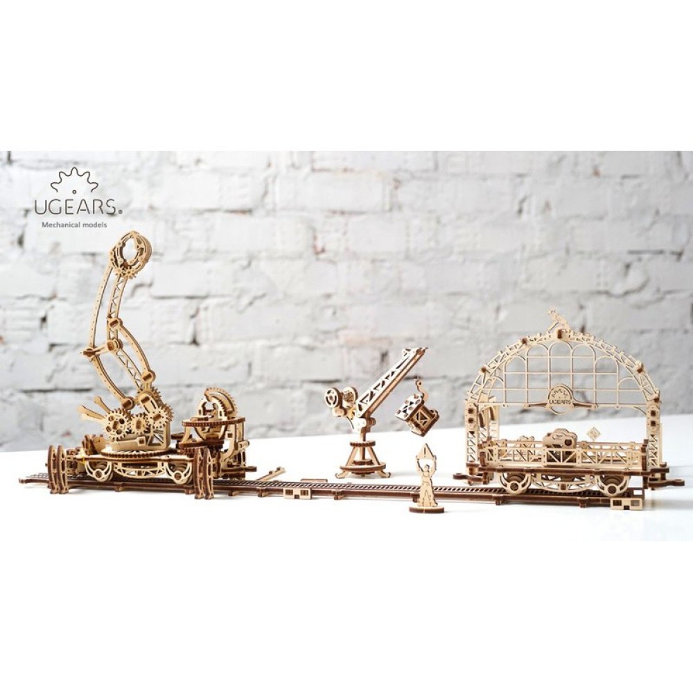 Механический 3D-пазл UGEARS Манипулятор на рельсах