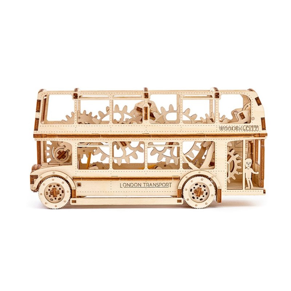 Механический 3D-пазл Wooden.City Лондонский автобус