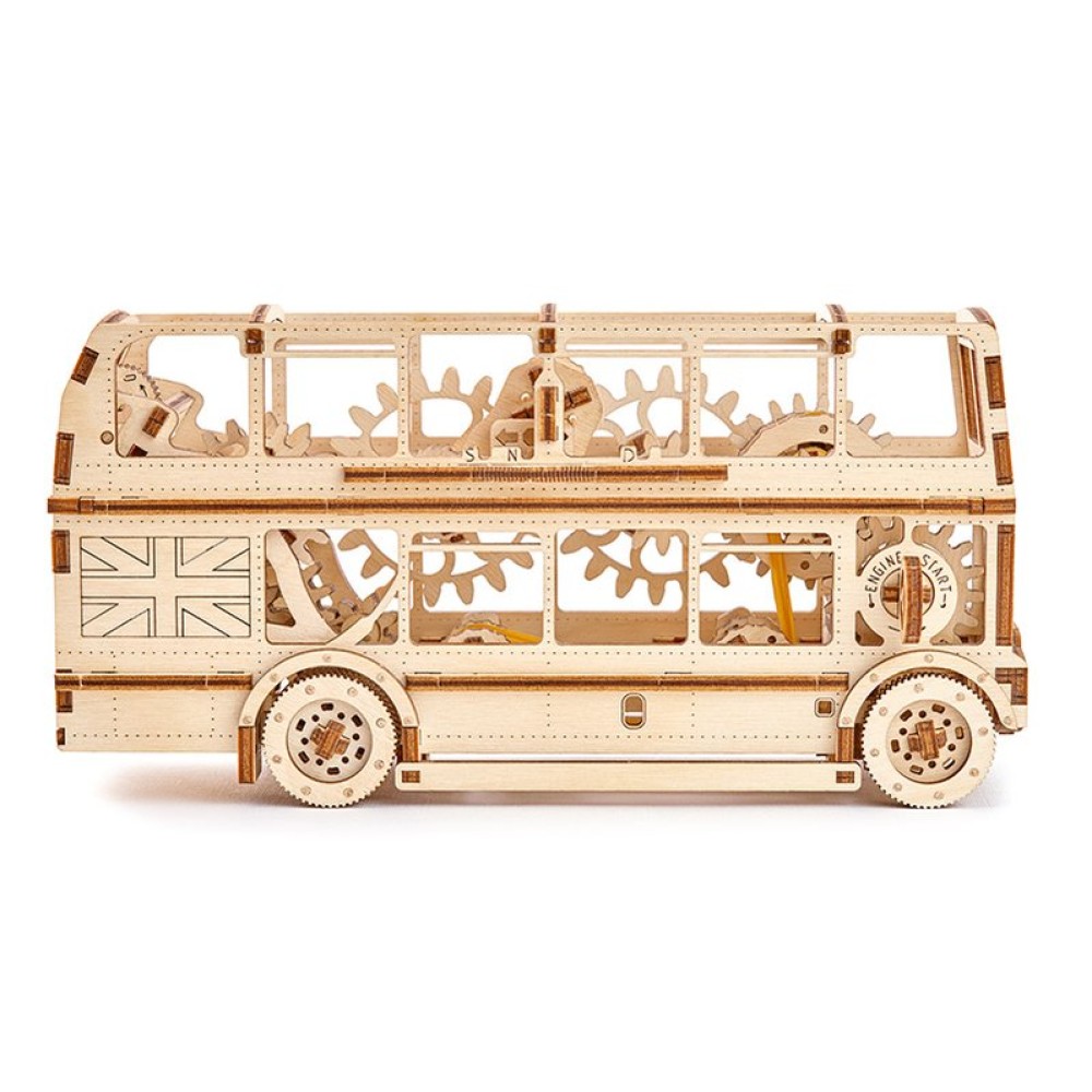 Механический 3D-пазл Wooden.City Лондонский автобус