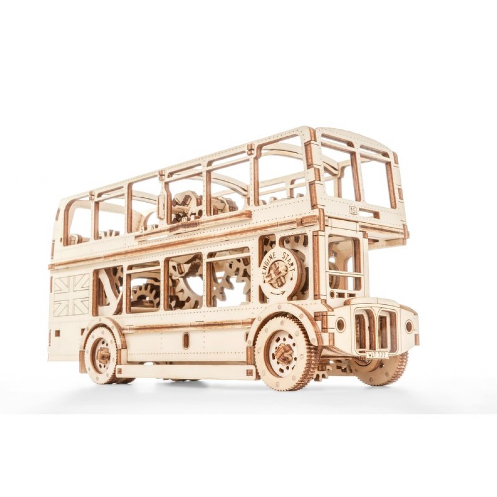 Механический 3D-пазл Wooden.City Лондонский автобус