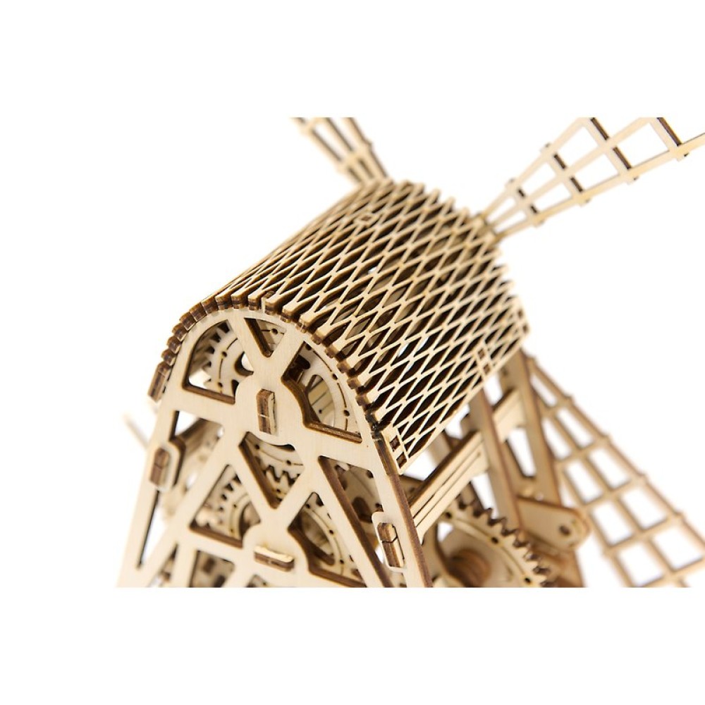Деревянный механический 3D-пазл Wooden.City Мельница