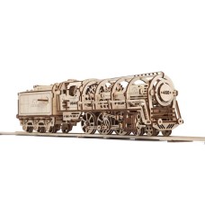 Механический 3D-пазл UGEARS Локомотив с тендером