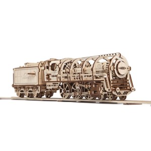 Механический 3D-пазл UGEARS Локомотив с тендером