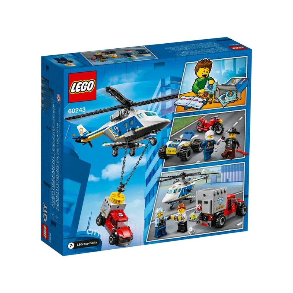Конструктор LEGO City Погоня на полицейском вертолете (60243)