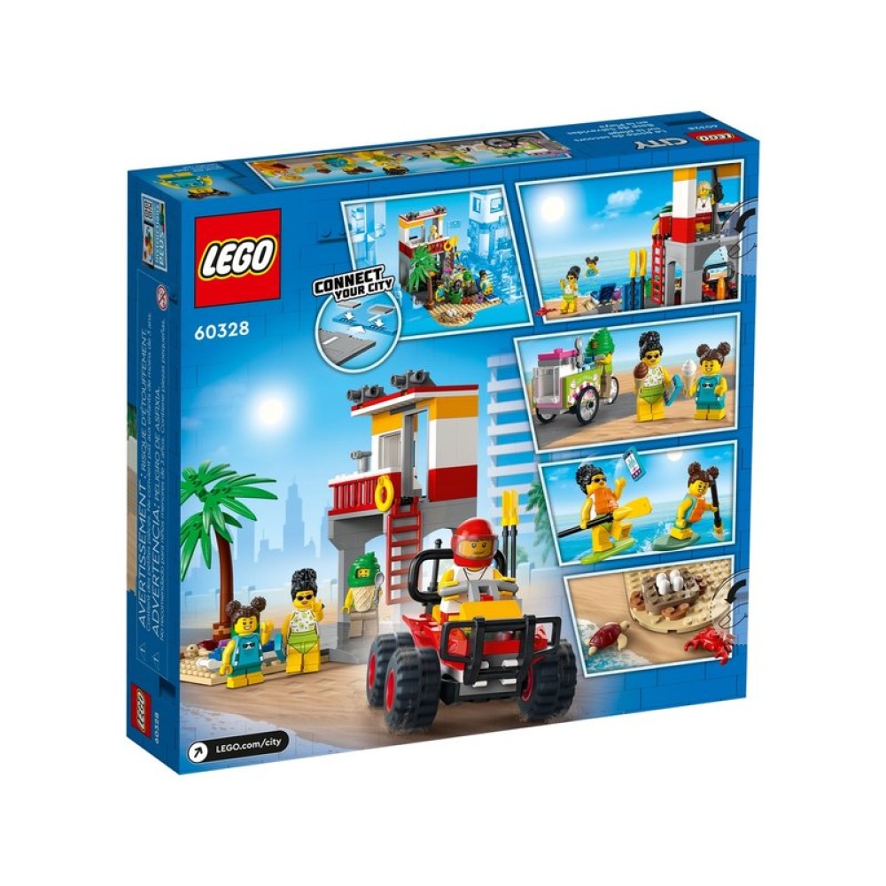 Конструктор LEGO City Пост спасателей на пляже (60328)