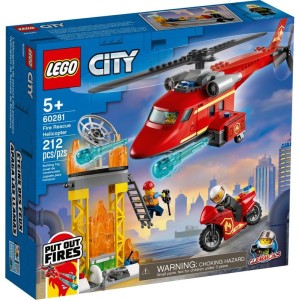 Конструктор LEGO City Спасательный пожарный вертолёт (60281)