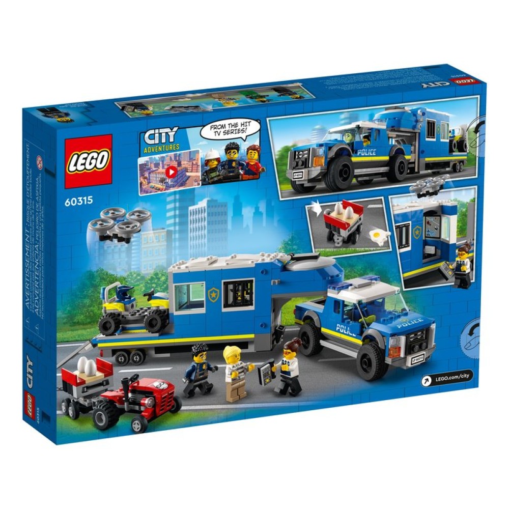 Конструктор LEGO City Полицейский грузовик с мобильным центром управления (60315)