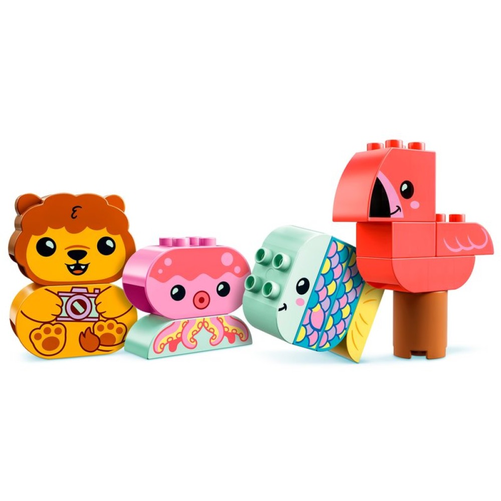 Конструктор LEGO DUPLO Приключения в ванной: плавучий остров для зверей 10966